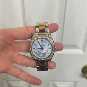 Michael Kors Silver and Gold Women's Watch